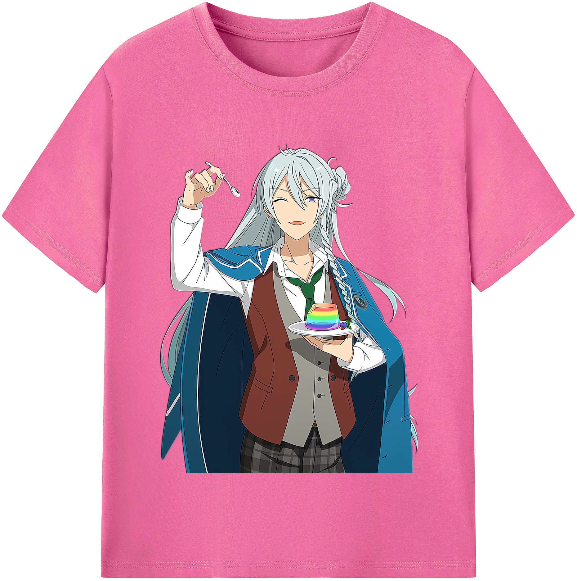 （画像用） あんさんぶるスターズ! Ensemble Stars レディースカジュアルプリントTシャツ（綿100％）